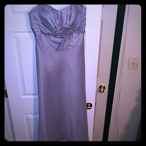 Silver formal dress w/jacket